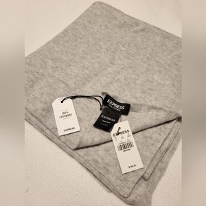 Express X You Cashmere Travel Blanket/Wrap/Shawl Exclusive Collection Gray